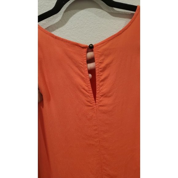 LUQ Marvelo Orange Eyelet Detail Top - Picture 4 of 5